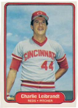 #74 Charlie Leibrandt - Cincinnati Reds - 1982 Fleer Baseball
