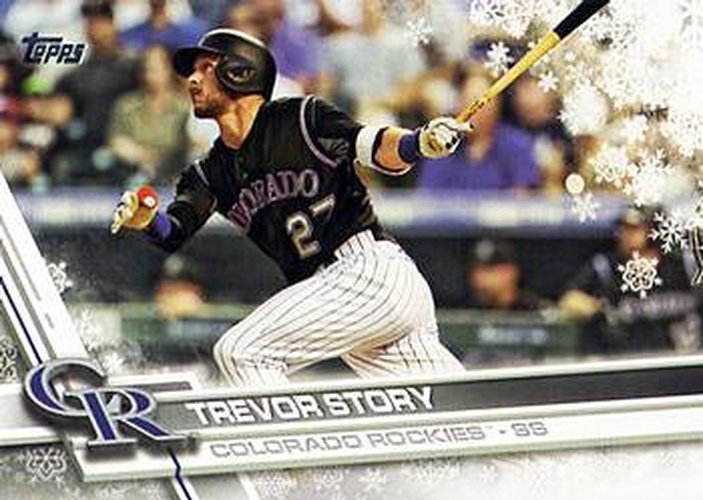 #HMW74 Trevor Story - Colorado Rockies - 2017 Topps Holiday Baseball