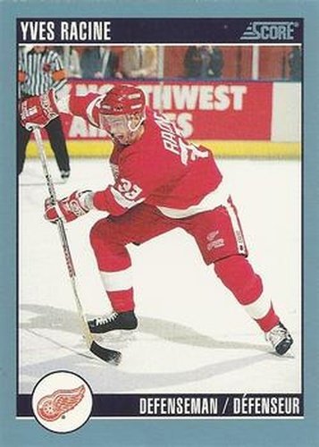#74 Yves Racine - Detroit Red Wings - 1992-93 Score Canadian Hockey