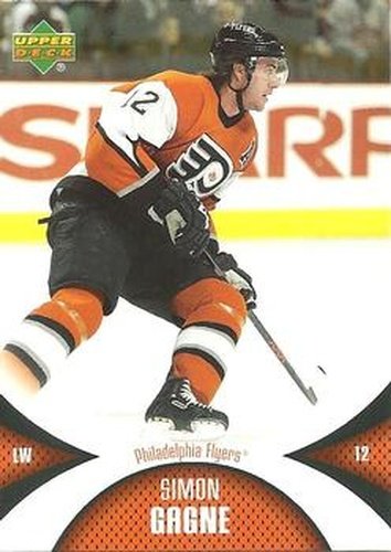 #74 Simon Gagne - Philadelphia Flyers - 2006-07 Upper Deck Mini Jersey Hockey