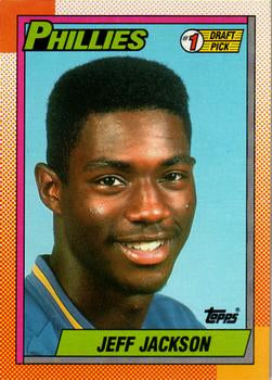 #74 Jeff Jackson - Philadelphia Phillies - 1990 Topps Baseball
