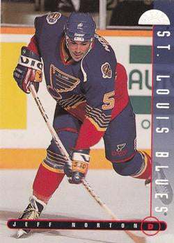 #74 Jeff Norton - St. Louis Blues - 1995-96 Leaf Hockey
