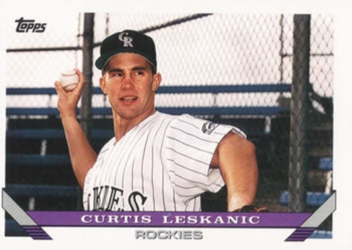 #774 Curtis Leskanic - Colorado Rockies - 1993 Topps Baseball