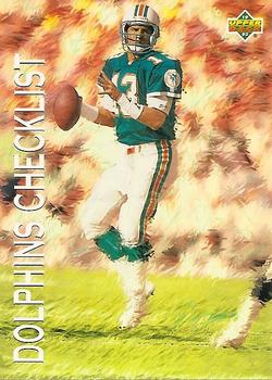 #74 Dolphins Checklist - Miami Dolphins - 1993 Upper Deck Football