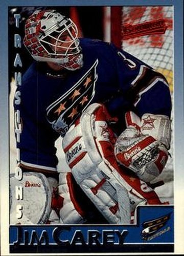 #74 Jim Carey - Washington Capitals - 1995-96 Bowman Hockey