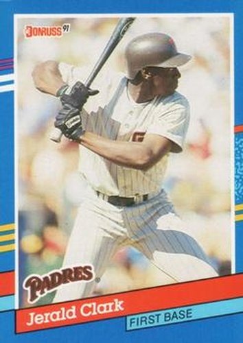 #74 Jerald Clark - San Diego Padres - 1991 Donruss Baseball