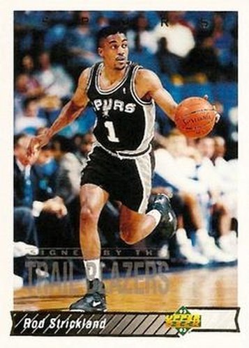 #74 Rod Strickland - Portland Trail Blazers - 1992-93 Upper Deck Basketball