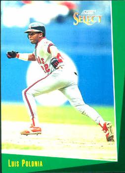 #74 Luis Polonia - California Angels - 1993 Select Baseball