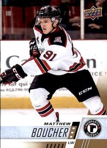 #74 Matthew Boucher - Quebec Remparts - 2017-18 Upper Deck CHL Hockey