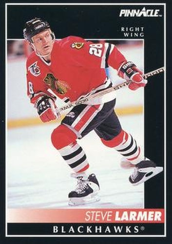 #74 Steve Larmer - Chicago Blackhawks - 1992-93 Pinnacle Canadian Hockey