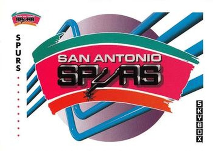 #374 San Antonio Spurs Logo - San Antonio Spurs - 1991-92 SkyBox Basketball