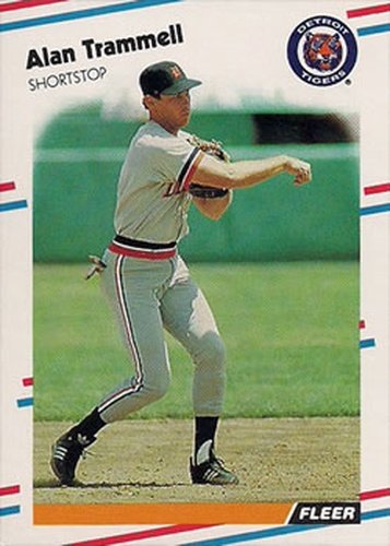 #74 Alan Trammell - Detroit Tigers - 1988 Fleer Baseball
