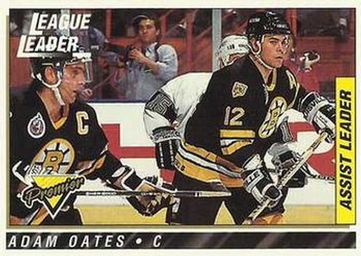 #74 Adam Oates - Boston Bruins - 1993-94 Topps Premier Hockey