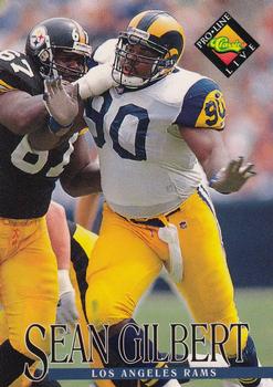 #74 Sean Gilbert - Los Angeles Rams - 1994 Pro Line Live Football