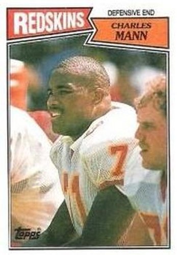 #74 Charles Mann - Washington Redskins - 1987 Topps Football