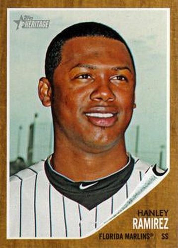 #74 Hanley Ramirez - Florida Marlins - 2011 Topps Heritage Baseball