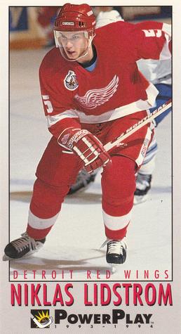 #74 Nicklas Lidstrom - Detroit Red Wings - 1993-94 Fleer PowerPlay Hockey