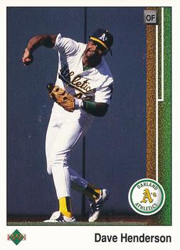 #174 Dave Henderson - Oakland Athletics - 1989 Upper Deck Baseball