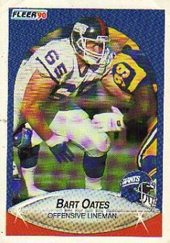 #74 Bart Oates - New York Giants - 1990 Fleer Football