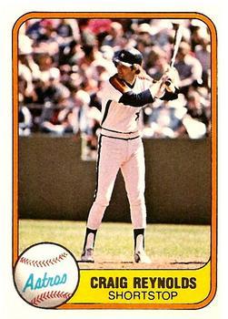 #74 Craig Reynolds - Houston Astros - 1981 Fleer Baseball
