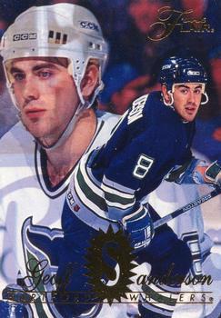 #74 Geoff Sanderson - Hartford Whalers - 1994-95 Flair Hockey