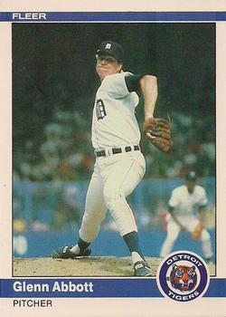 #74 Glenn Abbott - Detroit Tigers - 1984 Fleer Baseball