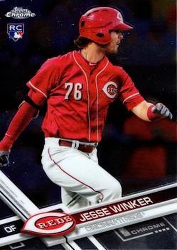 #74 Jesse Winker - Cincinnati Reds - 2017 Topps Chrome Baseball