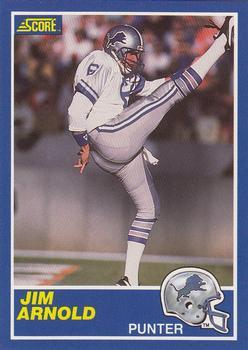 #74 Jim Arnold - Detroit Lions - 1989 Score Football