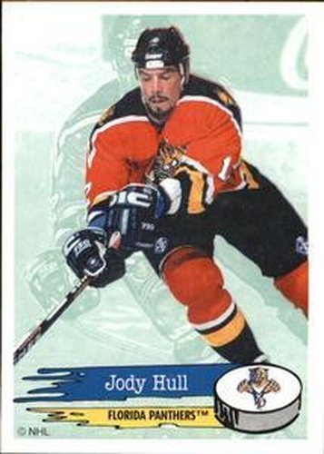 #74 Jody Hull - Florida Panthers - 1995-96 Panini Hockey Stickers
