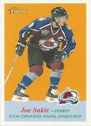 #74 Joe Sakic - Colorado Avalanche - 2001-02 Topps Heritage Hockey