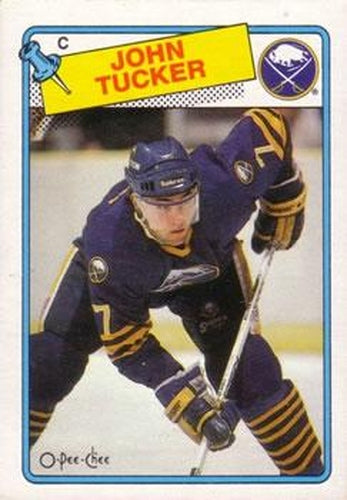 #74 John Tucker - Buffalo Sabres - 1988-89 O-Pee-Chee Hockey