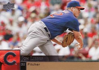 #74 Jon Lieber - Chicago Cubs - 2009 Upper Deck Baseball