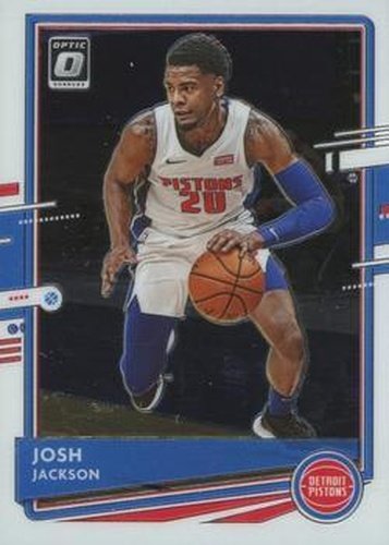 #74 Josh Jackson - Detroit Pistons - 2020-21 Donruss Optic Basketball
