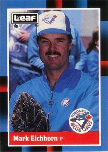 #74 Mark Eichhorn - Toronto Blue Jays - 1988 Leaf Baseball