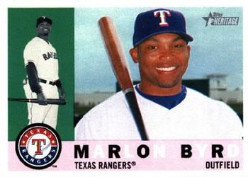 #74 Marlon Byrd - Texas Rangers - 2009 Topps Heritage Baseball