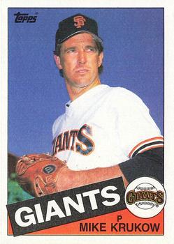 #74 Mike Krukow - San Francisco Giants - 1985 Topps Baseball