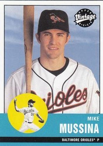 #74 Mike Mussina - Baltimore Orioles - 2001 Upper Deck Vintage Baseball