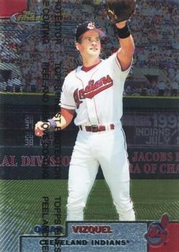 #74 Omar Vizquel - Cleveland Indians - 1999 Finest Baseball