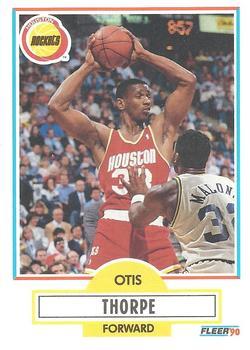 #74 Otis Thorpe - Houston Rockets - 1990-91 Fleer Basketball