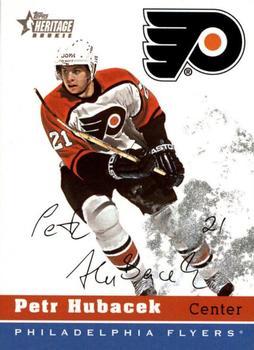 #74 Petr Hubacek - Philadelphia Flyers - 2000-01 Topps Heritage Hockey