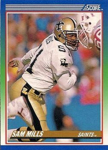 #74 Sam Mills - New Orleans Saints - 1990 Score Football
