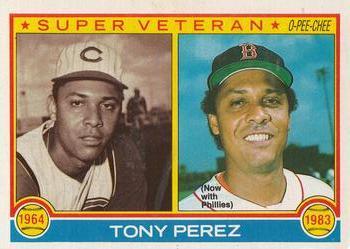 #74 Tony Perez - Cincinnati Reds / Boston Red Sox - 1983 O-Pee-Chee Baseball