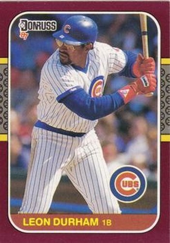 #74 Leon Durham - Chicago Cubs - 1987 Donruss Opening Day Baseball