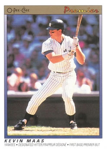 #74 Kevin Maas - New York Yankees - 1991 O-Pee-Chee Premier Baseball