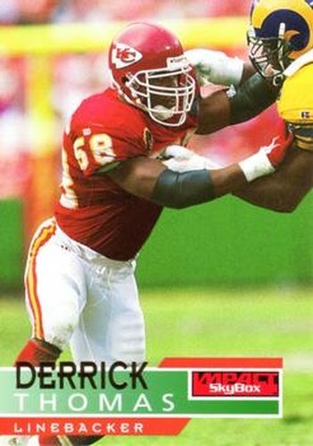 #74 Derrick Thomas - Kansas City Chiefs - 1995 SkyBox Impact Football