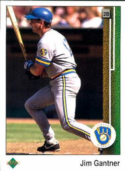 #274 Jim Gantner - Milwaukee Brewers - 1989 Upper Deck Baseball