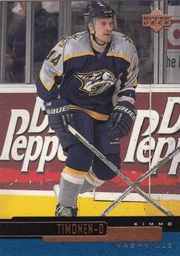 #74 Kimmo Timonen - Nashville Predators - 1999-00 Upper Deck Hockey