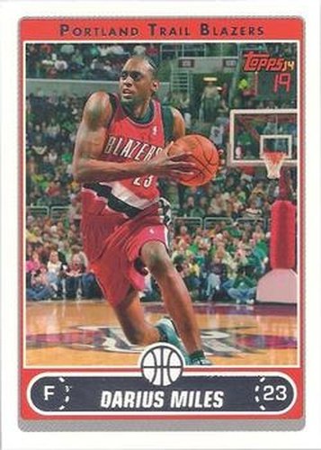#74 Darius Miles - Portland Trail Blazers - 2006-07 Topps Basketball