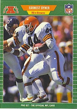 #74 Earnest Byner - Cleveland Browns - 1989 Pro Set Football