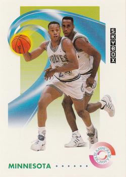 #474 Tony Campbell / Pooh Richardson - Minnesota Timberwolves - 1991-92 SkyBox Basketball